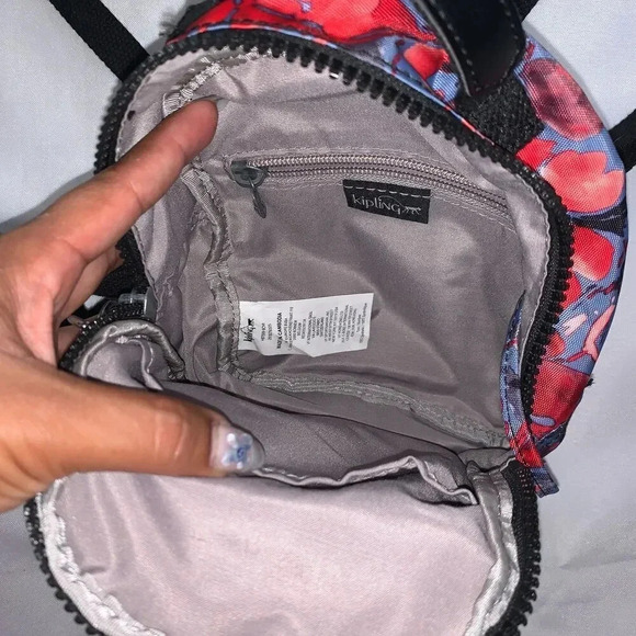 Kipling Alber Convertible 3-in-1 Mini Bag Backpack Festive Floral - Picture 3 of 9